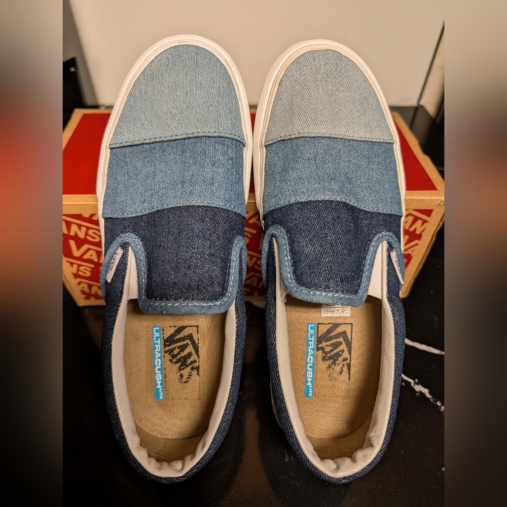 Vans Slip-On 'Patchwork' Denim Platform Sneakers … - image 6